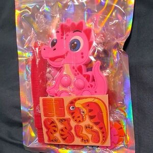 25 Piece. Pink Dinosaur Fidget Toy Set.